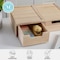Martha Stewart Weston Stackable Light Natural Paulownia Wood Boxes W/Drawers, Desktop Organizers, 5.25in x 7in, 2PK LY-E2208115-2-NAT-MS - alternate 4